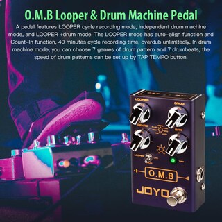 Foto 2 | Foto 2 | Pedal De Caja De Ritmos Looper Joyo O.m.b R-06 Para Guitarra Eléctrica - Venta Internacional.