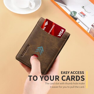 Foto 4 | Foto 4 | Billetera Runbox Clip Delgado Para Dinero Con Bloqueo Rfid Y Soporte Para 11 Tarjetas - Venta Internacional.