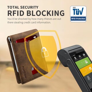 Foto 5 | Foto 5 | Billetera Runbox Clip Delgado Para Dinero Con Bloqueo Rfid Y Soporte Para 11 Tarjetas - Venta Internacional.