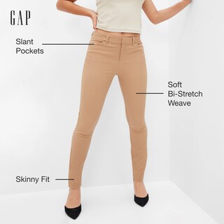 Foto 2 | Foto 2 | Pantalones Skinny Tobilleros Bi-stretch Para Mujer Gap En Color Índigo Verdadero 340 - Venta Internacional.
