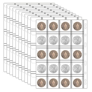 Foto 1 | Foto 1 | Páginas Para Colección De Monedas Ankhoh 240 Bolsillos Para Álbum De Monedas - Venta Internacional.