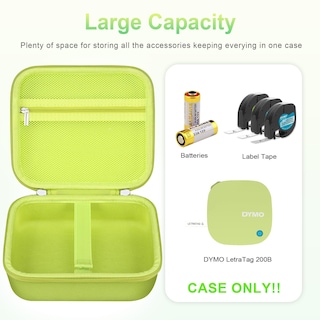 Foto 3 | Foto 3 | Estuche De Transporte Bovke Para Etiquetadora Dymo Letratag 200b Amarillo - Venta Internacional.