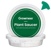 Platos Para Plantas Growneer Transparentes 20 Cm Con 15 Etiquetas Para Plantas X15 - Venta Internacional.
