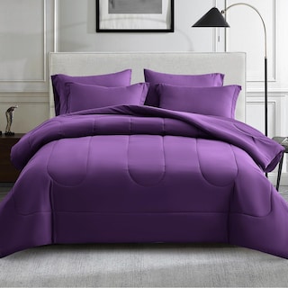 Foto 1 | Foto 1 | Juego De Edredón Maple&stone Púrpura Completo Con 7 Piezas - Juego Para Cama - Venta Internacional.