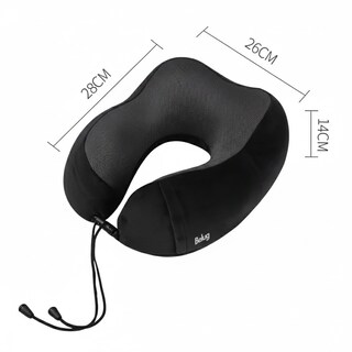 Foto 4 | Foto 4 | Almohada Belug De Cuello De Viaje De Espuma Viscoelástica Cómodo Negro