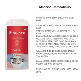 Foto 3 | Foto 3 | Prensatelas Singer 1/4 Con Guía Para Máquina De Coser - Venta Internacional.