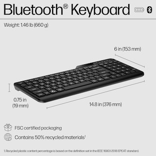 Foto 6 | Foto 6 | Teclado Bluetooth Hp 460 Multi-dispositivo Negro - Venta Internacional.