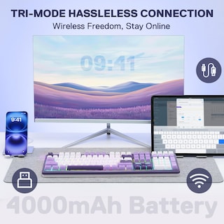 Foto 3 | Foto 3 | Teclado Para Videojuegos Redragon K745 Pro Inalámbrico Con Sistema Gasket Rgb - Venta Internacional.