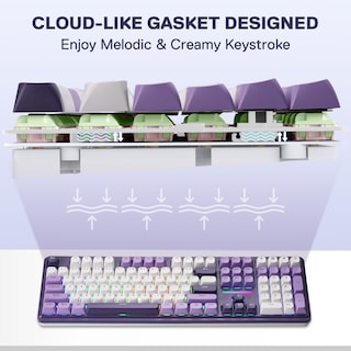 Foto 5 | Foto 5 | Teclado Para Videojuegos Redragon K745 Pro Inalámbrico Con Sistema Gasket Rgb - Venta Internacional.