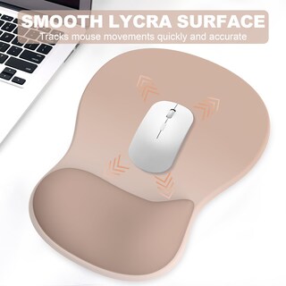 Foto 3 | Foto 3 | Mouse Pad Y Descansa Muñecas Para Teclado G Jgoo Ergonómico Marrón - Venta Internacional.