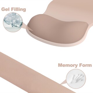 Foto 4 | Foto 4 | Mouse Pad Y Descansa Muñecas Para Teclado G Jgoo Ergonómico Marrón - Venta Internacional.