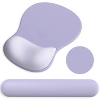 Set De Pad Para Ratón Y Reposa Muñecas Para Teclado G Jgoo Ergonómico Morado - Venta Internacional.