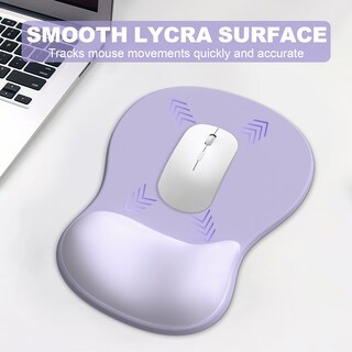 Foto 3 | Foto 3 | Set De Pad Para Ratón Y Reposa Muñecas Para Teclado G Jgoo Ergonómico Morado - Venta Internacional.