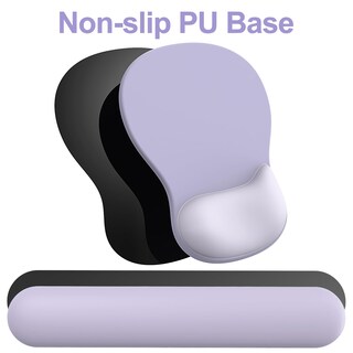 Foto 5 | Foto 5 | Set De Pad Para Ratón Y Reposa Muñecas Para Teclado G Jgoo Ergonómico Morado - Venta Internacional.