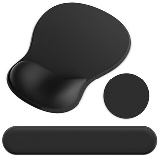 Foto 1 | Foto 1 | Set De Mouse Pad Y Reposamuñecas Para Teclado G Jgoo Ergonómico Negro - Venta Internacional.