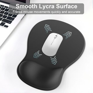 Foto 3 | Foto 3 | Set De Mouse Pad Y Reposamuñecas Para Teclado G Jgoo Ergonómico Negro - Venta Internacional.