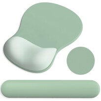 Set De Mousepad Y Reposamuñecas Para Teclado G Jgoo Ergonómico Verde - Venta Internacional.