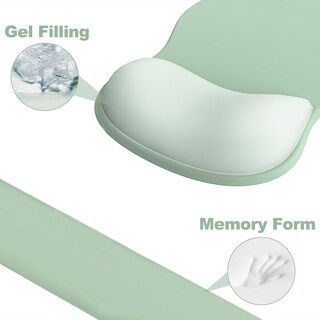 Foto 4 | Foto 4 | Set De Mousepad Y Reposamuñecas Para Teclado G Jgoo Ergonómico Verde - Venta Internacional.