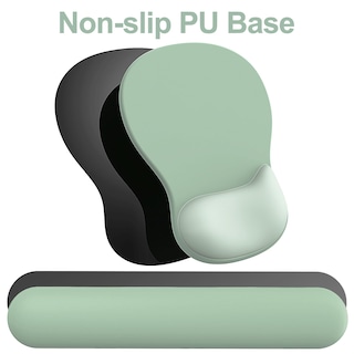 Foto 5 | Foto 5 | Set De Mousepad Y Reposamuñecas Para Teclado G Jgoo Ergonómico Verde - Venta Internacional.