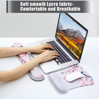 Foto 5 | Foto 5 | Set De Alfombrilla Para Teclado Y Mouse Aortdes Ergonómico Con Reposamuñecas - Venta Internacional.