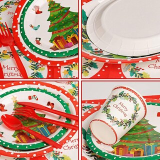 Foto 4 | Foto 4 | Set De Vajilla Navideño Platos Ventdepot Mxdxc-004 4kits Navideño Multicolor