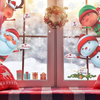 Foto 4 | Foto 4 | Pegatinas De Ventana Navideñas Ventdepot Mxkmr-002 4 Piezas Multicolor