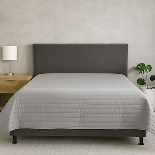 Foto 5 | Foto 5 | Colcha Trinity Color Gris Perla Matrimonial + Sábanas Basic + 2 Almohadas Osos