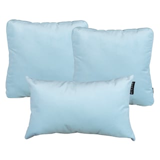 Foto 1 | Foto 1 | Set De 3 Cojines Dicasa Delta Zita Color Cielo(1 Rectangular Y 2 Cuadrados Grandes)