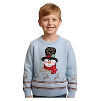 Suéter Navideño Muñeco de Nieve Infantil