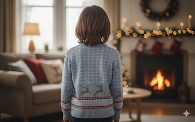 Foto 3 | Foto 3 | Suéter Navideño Muñeco de Nieve Infantil