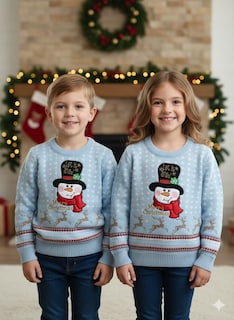 Foto 4 | Foto 4 | Suéter Navideño Muñeco de Nieve Infantil