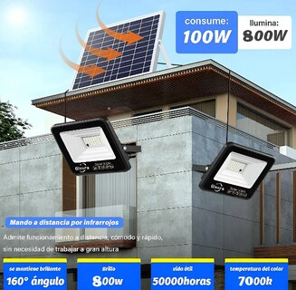 Foto 4 | Foto 4 | Lámpara Solar Xtellar Led Exterior Reflector 800w