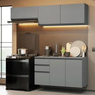 Foto 1 | Foto 1 | Cocina Integral Completa Modular Madesa Nice 200cm Gris 05