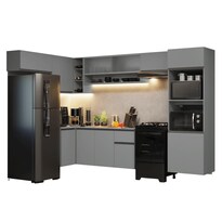 Cocina Integral Completa Modular Madesa Nice 465cm Gris 06