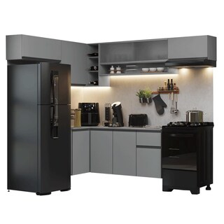 Foto 1 | Foto 1 | Cocina Integral Completa Modular Madesa Nice 405cm Gris