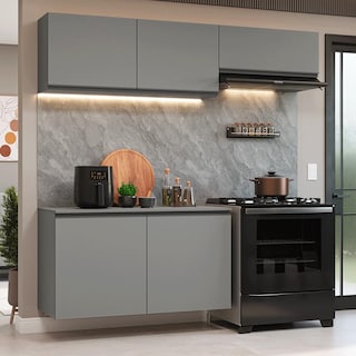 Foto 1 | Foto 1 | Cocina Integral Completa Modular Madesa Nice 200cm Gris