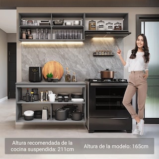 Foto 5 | Foto 5 | Cocina Integral Completa Modular Madesa Nice 200cm Gris