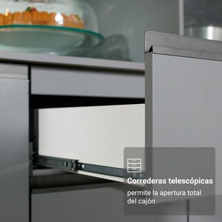 Foto 7 | Foto 7 | Cocina Integral Esquinero Modular Madesa Nice 265cm Gris 1