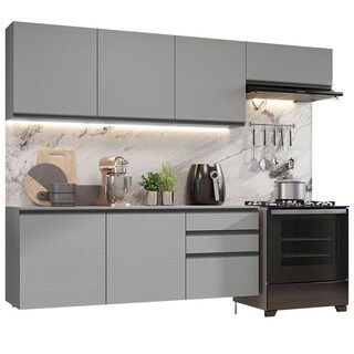 Foto 1 | Foto 1 | Cocina Integral Completa Modular Madesa Nice 260cm Gris