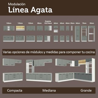 Foto 8 | Foto 8 | Kit Gabinete Bajo Con Armario De Vidrio Madesa Agata 70cm Bg