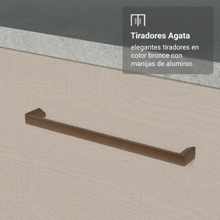 Foto 6 | Foto 6 | Kit Gabinete Bajo Con Armario De Vidrio Madesa Agata 70cm Bc