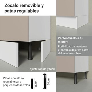 Foto 7 | Foto 7 | Kit Gabinete Bajo Con Armario De Vidrio Madesa Agata 70cm Bc