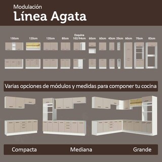 Foto 8 | Foto 8 | Kit Gabinete Bajo Con Armario De Vidrio Madesa Agata 70cm Bc