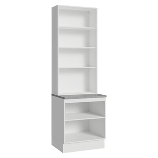 Foto 5 | Foto 5 | Kit Gabinete Bajo Con Armario De Vidrio Madesa Glamy 70cm Bm