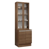 Kit Gabinete Bajo Con Armario De Vidrio Madesa Glamy 70cm Mm