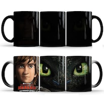 Taza Train Dragon Toothless Cerámica Café Que Cambia De Color - Venta Internacional.