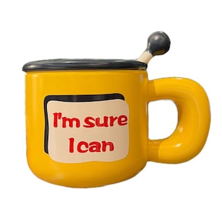 Foto 1 | Foto 1 | Taza De Café De Cerámica Novedosa 380 Ml Con Texto En Inglés «i Am Sure I Can» - Venta Internacional.