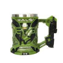 Taza De Café De Cerámica Green Armor Hero Knight 600 Ml - Venta Internacional.