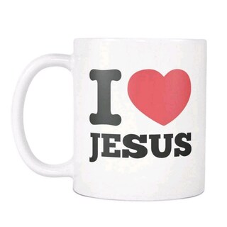 Foto 1 | Foto 1 | Taza De Café Con La Letra «i Love Jesus» De Cerámica 350 Ml Con Paquete Seguro Para Cada Uno - Venta Internacional.