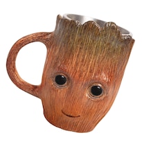 Taza De Café Groot Tree Cerámica 500 Ml Resina Y Acero Inoxidable - Venta Internacional.
